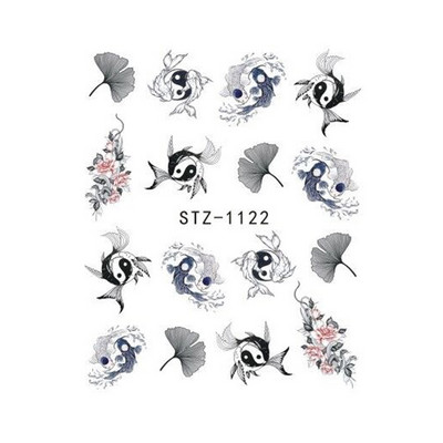 Αυτοκόλλητο για μεταφορά νερού κινέζικου δράκου Snake Κινέζοι χαρακτήρες Myth Slider Πρωτοχρονιάτικο Slider Νυχιών Διακόσμηση SLSTZ1114-1137-1