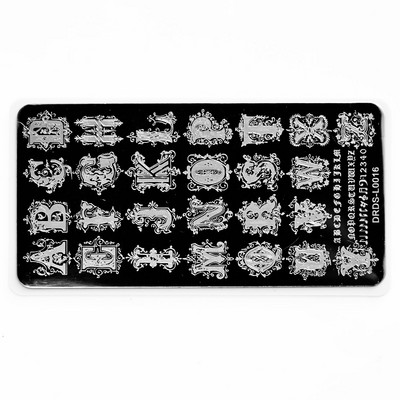 1 τεμ 6*12 cm Πλάκα σφράγισης Nail Art Letter Ζώο λουλούδι Πρότυπο γεωμετρίας με φτερά εκτύπωση Εργαλεία από ανοξείδωτο χάλυβα Στένσιλ εικόνας