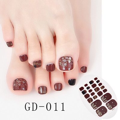 Sanuxc 3D αυτοκόλλητα νυχιών Γυαλιστερό γκλίτερ Αυτοκόλλητα βερνίκι νυχιών για πόδια Αυτοκόλλητα αυτοκόλλητα αυτοκόλλητα για νύχια ποδιών