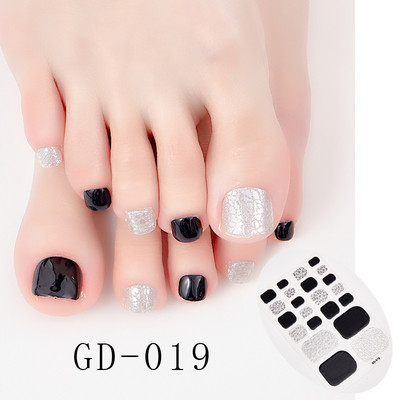 Sanuxc 3D αυτοκόλλητα νυχιών Γυαλιστερό γκλίτερ Αυτοκόλλητα βερνίκι νυχιών για πόδια Αυτοκόλλητα αυτοκόλλητα αυτοκόλλητα για νύχια ποδιών