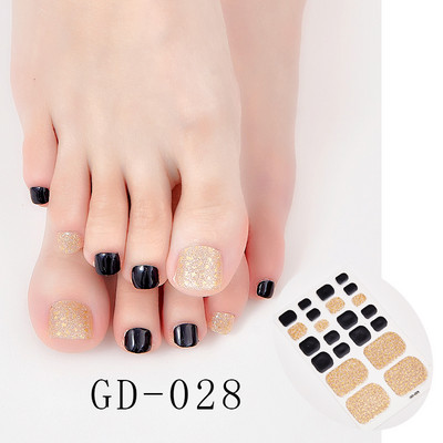 Sanuxc 3D αυτοκόλλητα νυχιών Γυαλιστερό γκλίτερ Αυτοκόλλητα βερνίκι νυχιών για πόδια Αυτοκόλλητα αυτοκόλλητα αυτοκόλλητα για νύχια ποδιών