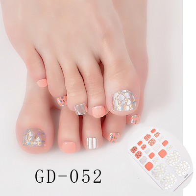 Sanuxc 3D αυτοκόλλητα νυχιών Γυαλιστερό γκλίτερ Αυτοκόλλητα βερνίκι νυχιών για πόδια Αυτοκόλλητα αυτοκόλλητα αυτοκόλλητα για νύχια ποδιών