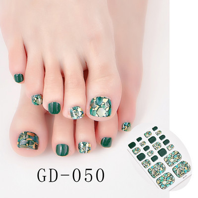 Sanuxc 3D αυτοκόλλητα νυχιών Γυαλιστερό γκλίτερ Αυτοκόλλητα βερνίκι νυχιών για πόδια Αυτοκόλλητα αυτοκόλλητα αυτοκόλλητα για νύχια ποδιών