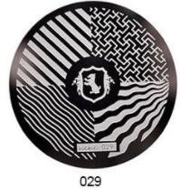 1 ΤΕΜ. Πλάκες για σφράγιση νυχιών από ανοξείδωτο ατσάλι Μανικιούρ DIY Διακοσμήσεις εικόνας Anime Στρογγυλά Πρότυπα για στάμπες νυχιών Πρότυπα Nail Art Stencil 5.5