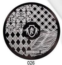 1 ΤΕΜ. Πλάκες για σφράγιση νυχιών από ανοξείδωτο ατσάλι Μανικιούρ DIY Διακοσμήσεις εικόνας Anime Στρογγυλά Πρότυπα για στάμπες νυχιών Πρότυπα Nail Art Stencil 5.5