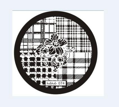 1 ΤΕΜ. Πλάκες για σφράγιση νυχιών από ανοξείδωτο ατσάλι Μανικιούρ DIY Διακοσμήσεις εικόνας Anime Στρογγυλά Πρότυπα για στάμπες νυχιών Πρότυπα Nail Art Stencil 5.5