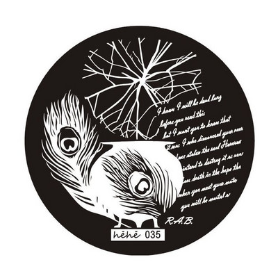 1 ΤΕΜ. Πλάκες για σφράγιση νυχιών από ανοξείδωτο ατσάλι Μανικιούρ DIY Διακοσμήσεις εικόνας Anime Στρογγυλά Πρότυπα για στάμπες νυχιών Πρότυπα Nail Art Stencil 5.5