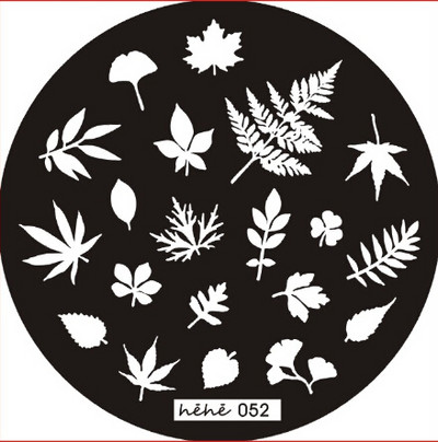 1 ΤΕΜ. Πλάκες για σφράγιση νυχιών από ανοξείδωτο ατσάλι Μανικιούρ DIY Διακοσμήσεις εικόνας Anime Στρογγυλά Πρότυπα για στάμπες νυχιών Πρότυπα Nail Art Stencil 5.5