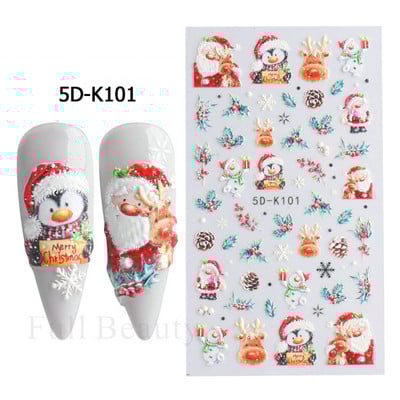 5D αυτοκόλλητα για τα νύχια της μικρής αρκούδας Χαριτωμένα κινούμενα σχέδια με χαραγμένα συρόμενα ζώο Kawaii Rabbit Bow Star Ακρυλικά νύχια Προμήθειες για αυτοκόλλητα CHSTZ-5D46