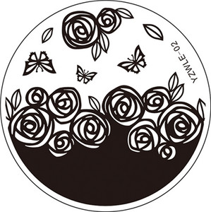 WUF 1 ΤΕΜ 5,5 εκ. Στρογγυλό ανοξείδωτο ατσάλι DIY Πρότυπα για πλάκες τέχνης νυχιών Σφράγιση εικόνας Στένσιλ 30 στυλ για επιλογή