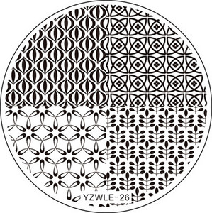 WUF 1 ΤΕΜ 5,5 εκ. Στρογγυλό ανοξείδωτο ατσάλι DIY Πρότυπα για πλάκες τέχνης νυχιών Σφράγιση εικόνας Στένσιλ 30 στυλ για επιλογή