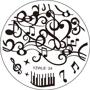 WUF 1 ΤΕΜ 5,5 εκ. Στρογγυλό ανοξείδωτο ατσάλι DIY Πρότυπα για πλάκες τέχνης νυχιών Σφράγιση εικόνας Στένσιλ 30 στυλ για επιλογή