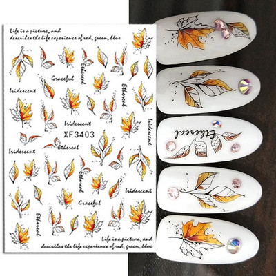 Χριστουγεννιάτικο 3D αυτοκόλλητο νυχιών Ολογραφικό ασημί χρυσό τρισδιάστατο αυτοκόλλητο μανικιούρ για μανικιούρ λευκό χιόνι για διακόσμηση νυχιών