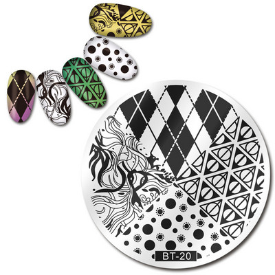 Biutee 12*6cm ΗΜΕΡΟΛΟΓΙΟ Πρότυπα για τέχνη νυχιών Πλάκα στάμπας Φύλλο λουλουδιών Εκτύπωση γράμματος ζώων Πλάκες σχεδίασης με λουλουδάτο μοτίβο Εργαλεία στένσιλ