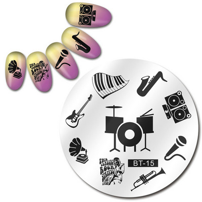 Biutee 12*6cm ΗΜΕΡΟΛΟΓΙΟ Πρότυπα για τέχνη νυχιών Πλάκα στάμπας Φύλλο λουλουδιών Εκτύπωση γράμματος ζώων Πλάκες σχεδίασης με λουλουδάτο μοτίβο Εργαλεία στένσιλ