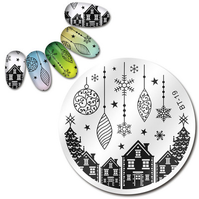 Biutee 12*6cm ΗΜΕΡΟΛΟΓΙΟ Πρότυπα για τέχνη νυχιών Πλάκα στάμπας Φύλλο λουλουδιών Εκτύπωση γράμματος ζώων Πλάκες σχεδίασης με λουλουδάτο μοτίβο Εργαλεία στένσιλ