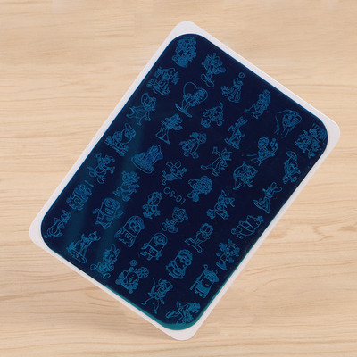 1 τεμ 9,5*14,5 cm Cartoon Anima Pattern Nail Art Stamping Plate Dog tiger Lion Image Template Stamp Stamp Στένσιλ νυχιών για μανικιούρ