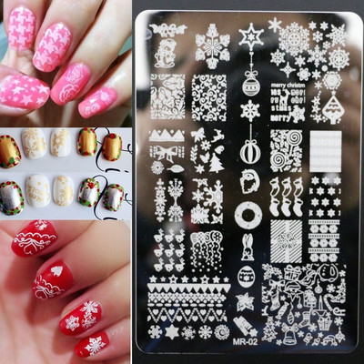 1 τεμ 9,5*14,5 cm Cartoon Anima Pattern Nail Art Stamping Plate Dog tiger Lion Image Template Stamp Stamp Στένσιλ νυχιών για μανικιούρ
