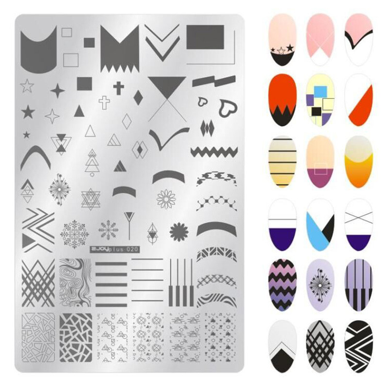 1 τεμ 9,5*14,5 cm Cartoon Anima Pattern Nail Art Stamping Plate Dog tiger Lion Image Template Stamp Stamp Στένσιλ νυχιών για μανικιούρ