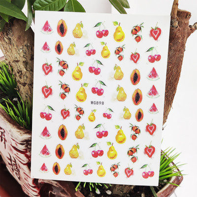 3D αυτοκόλλητα για νύχια Χαριτωμένο κορίτσι παπιγιόν λουλούδια Σχέδιο χειλιών Διακόσμηση νυχιών τέχνης μανικιούρ Αυτοκόλλητα αξεσουάρ μεμβράνης για νύχια