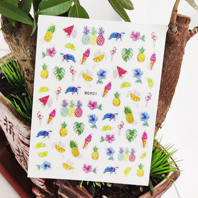 3D αυτοκόλλητα για νύχια Χαριτωμένο κορίτσι παπιγιόν λουλούδια Σχέδιο χειλιών Διακόσμηση νυχιών τέχνης μανικιούρ Αυτοκόλλητα αξεσουάρ μεμβράνης για νύχια