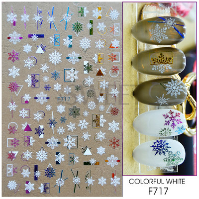 Ροζ χρυσό Χριστουγεννιάτικο αυτοκόλλητο νυχιών Χειμερινή ολογραφική νιφάδα χιονιού Elk Tree Shine Glitter τρισδιάστατα αυτοκόλλητα νυχιών Διακόσμηση μανικιούρ BESTZ-G