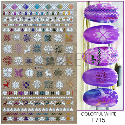 Ροζ χρυσό Χριστουγεννιάτικο αυτοκόλλητο νυχιών Χειμερινή ολογραφική νιφάδα χιονιού Elk Tree Shine Glitter τρισδιάστατα αυτοκόλλητα νυχιών Διακόσμηση μανικιούρ BESTZ-G