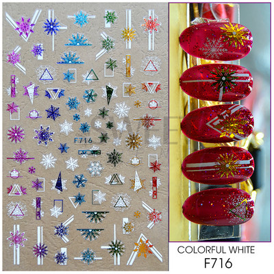 Ροζ χρυσό Χριστουγεννιάτικο αυτοκόλλητο νυχιών Χειμερινή ολογραφική νιφάδα χιονιού Elk Tree Shine Glitter τρισδιάστατα αυτοκόλλητα νυχιών Διακόσμηση μανικιούρ BESTZ-G