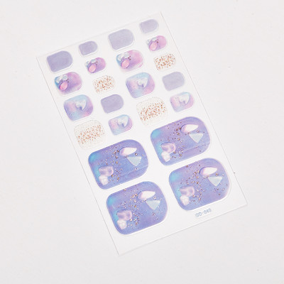 Αυτοκόλλητο αυτοκόλλητο βερνίκι νυχιών Sanuxc αυτοκόλλητο αυτοκόλλητο βερνίκι νυχιών Απλό αυτοκόλλητα Διακόσμηση νυχιών Μινιμαλιστικό πλήρες κάλυμμα για τα νύχια