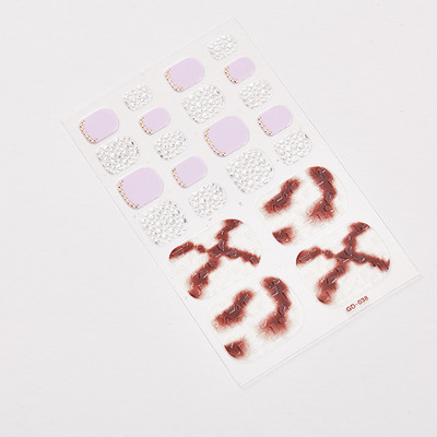 Αυτοκόλλητο αυτοκόλλητο βερνίκι νυχιών Sanuxc αυτοκόλλητο αυτοκόλλητο βερνίκι νυχιών Απλό αυτοκόλλητα Διακόσμηση νυχιών Μινιμαλιστικό πλήρες κάλυμμα για τα νύχια