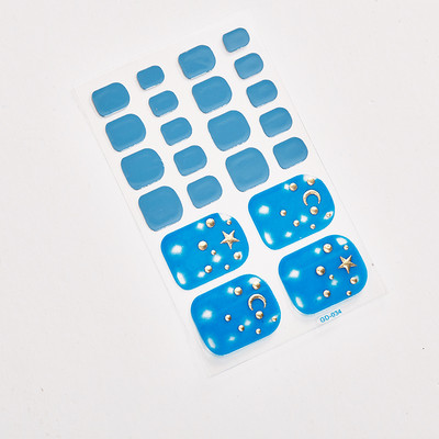 Αυτοκόλλητο αυτοκόλλητο βερνίκι νυχιών Sanuxc αυτοκόλλητο αυτοκόλλητο βερνίκι νυχιών Απλό αυτοκόλλητα Διακόσμηση νυχιών Μινιμαλιστικό πλήρες κάλυμμα για τα νύχια