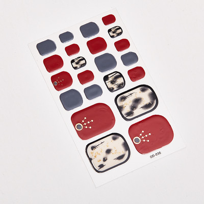 Αυτοκόλλητο αυτοκόλλητο βερνίκι νυχιών Sanuxc αυτοκόλλητο αυτοκόλλητο βερνίκι νυχιών Απλό αυτοκόλλητα Διακόσμηση νυχιών Μινιμαλιστικό πλήρες κάλυμμα για τα νύχια