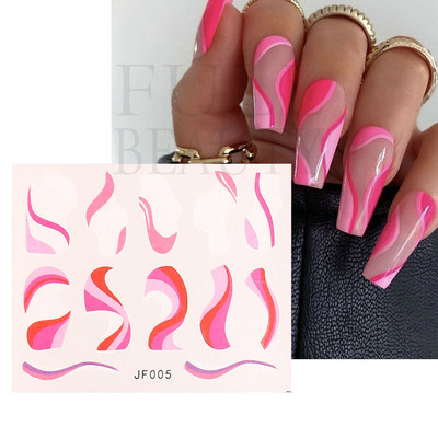 1 τεμ. Λεοπάρ στάμπα Νυχιών Χαλκομανίες Νερού Tiger Zebra Μοτίβο δέρματος ζώων Αυτοκόλλητα νυχιών φιδιού Τατουάζ Χειμερινό ντεκόρ Περιτύλιγμα NLSTZ-845