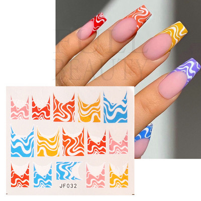 1 τεμ. Λεοπάρ στάμπα Νυχιών Χαλκομανίες Νερού Tiger Zebra Μοτίβο δέρματος ζώων Αυτοκόλλητα νυχιών φιδιού Τατουάζ Χειμερινό ντεκόρ Περιτύλιγμα NLSTZ-845