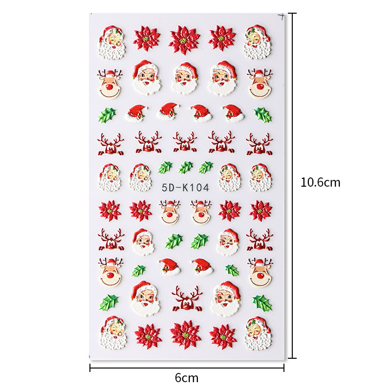 1 φύλλο ανάγλυφο Snowflakes 5D αυτοκόλλητα νυχιών Decal Χειμερινή Χριστουγεννιάτικη διακόσμηση νυχιών Μανικιούρ Σχέδιο αυτοκόλλητων νυχιών πεταλούδα