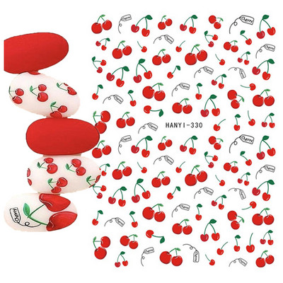 Χαλκομανία νυχιών Καλοκαιρινή χαριτωμένη με πέντε πέταλα λουλούδια πολύχρωμα λουλούδια πίσω Κόλλα αυτοκόλλητα νυχιών Διακόσμηση για συμβουλές για νύχια ομορφιά