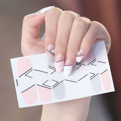 Lamemoria Beauty DIY μπάλωμα νυχιών Αυτοκόλλητα περιτυλίγματα νυχιών Αυτοκόλλητα ντεγκραντέ Χρώμα βερνίκι νυχιών Αδιάβροχες λωρίδες νυχιών