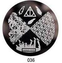 2019 Νέο !108 μοτίβα πλάκα σφράγισης νυχιών στρογγυλή από ανοξείδωτο ατσάλι Πρότυπα σφραγίδας εικόνας για στάμπα νυχιών