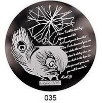 2019 Νέο !108 μοτίβα πλάκα σφράγισης νυχιών στρογγυλή από ανοξείδωτο ατσάλι Πρότυπα σφραγίδας εικόνας για στάμπα νυχιών