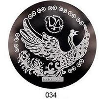 2019 Νέο !108 μοτίβα πλάκα σφράγισης νυχιών στρογγυλή από ανοξείδωτο ατσάλι Πρότυπα σφραγίδας εικόνας για στάμπα νυχιών