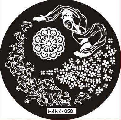 2019 Νέο !108 μοτίβα πλάκα σφράγισης νυχιών στρογγυλή από ανοξείδωτο ατσάλι Πρότυπα σφραγίδας εικόνας για στάμπα νυχιών