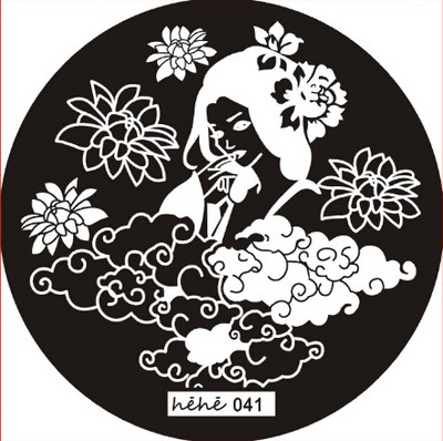 2019 Νέο !108 μοτίβα πλάκα σφράγισης νυχιών στρογγυλή από ανοξείδωτο ατσάλι Πρότυπα σφραγίδας εικόνας για στάμπα νυχιών