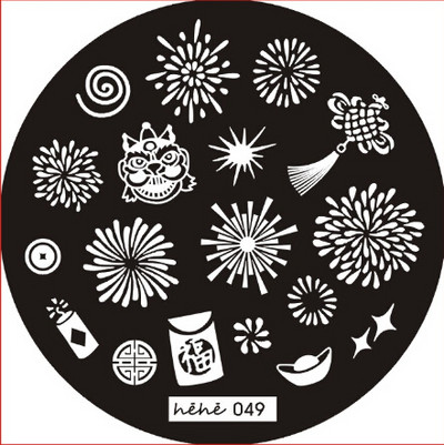 2019 Νέο !108 μοτίβα πλάκα σφράγισης νυχιών στρογγυλή από ανοξείδωτο ατσάλι Πρότυπα σφραγίδας εικόνας για στάμπα νυχιών