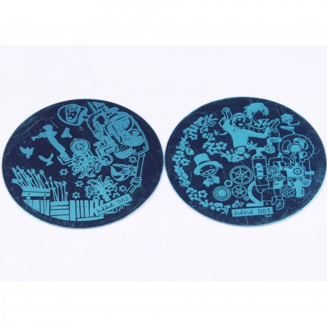 2019 Νέο !108 μοτίβα πλάκα σφράγισης νυχιών στρογγυλή από ανοξείδωτο ατσάλι Πρότυπα σφραγίδας εικόνας για στάμπα νυχιών