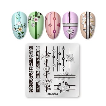 Mtssii ДНЕВНИК Плочи за щамповане на нокти Линия Картини Шаблони Дизайн на нокти от неръждаема стомана за печат Плоча с изображения за нокти