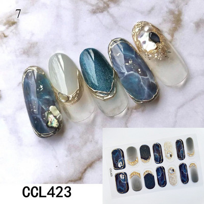 Αυτοκόλλητα με γκλίτερ/φλοράλ νυχιών σε κορεατικό στυλ 14 Συμβουλές για τα νύχια DIY Αυτοκόλλητα νυχιών Γυναικεία Εργαλείο μανικιούρ Διακοσμήσεις νυχιών