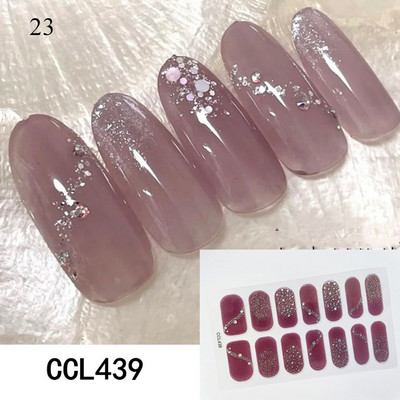 Αυτοκόλλητα με γκλίτερ/φλοράλ νυχιών σε κορεατικό στυλ 14 Συμβουλές για τα νύχια DIY Αυτοκόλλητα νυχιών Γυναικεία Εργαλείο μανικιούρ Διακοσμήσεις νυχιών