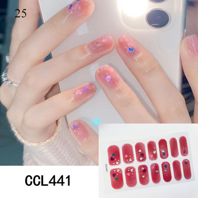 Αυτοκόλλητα με γκλίτερ/φλοράλ νυχιών σε κορεατικό στυλ 14 Συμβουλές για τα νύχια DIY Αυτοκόλλητα νυχιών Γυναικεία Εργαλείο μανικιούρ Διακοσμήσεις νυχιών