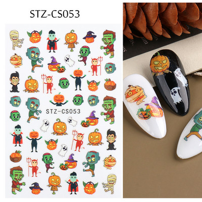 1τμχ Αυτοκόλλητα νυχιών Evil Eye Red Heart Χαριτωμένο σχέδιο Valentine Sliders για νύχια Διακόσμηση Αυτοκόλλητα 3D αυτοκόλλητο μανικιούρ SWSW-CS012