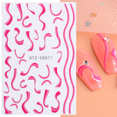 1τμχ Αυτοκόλλητα νυχιών Evil Eye Red Heart Χαριτωμένο σχέδιο Valentine Sliders για νύχια Διακόσμηση Αυτοκόλλητα 3D αυτοκόλλητο μανικιούρ SWSW-CS012